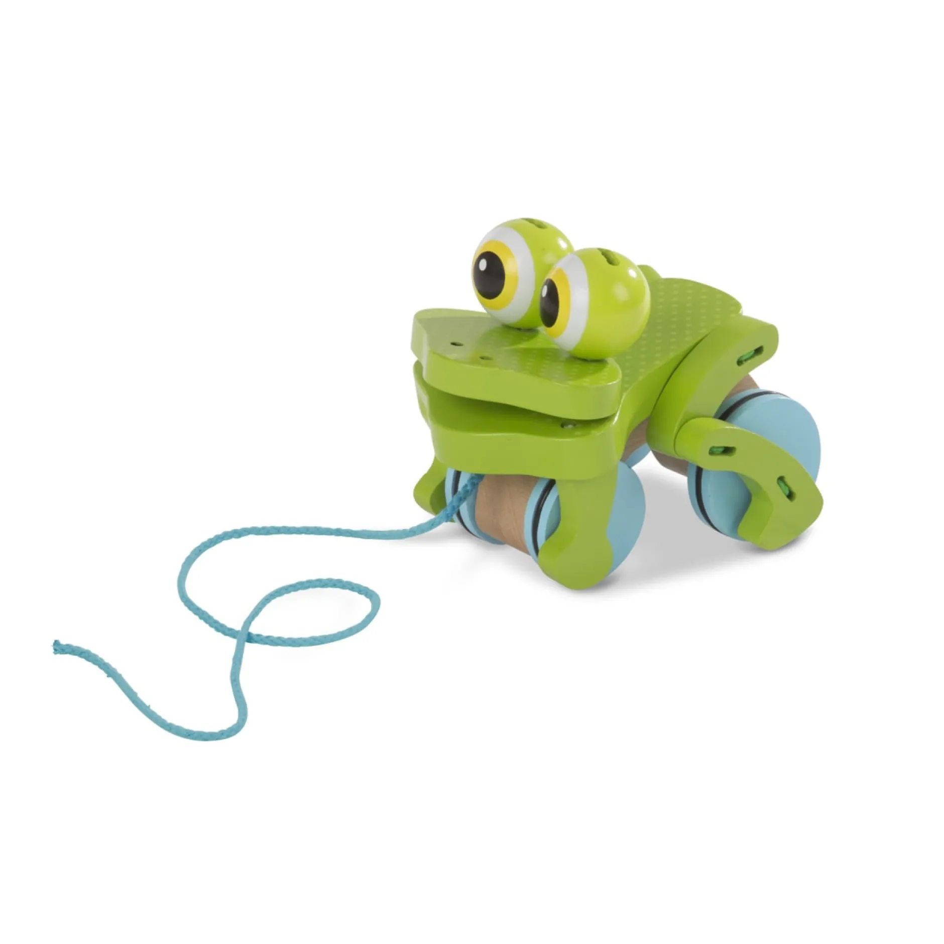 Motor Skills>Melissa & Doug First Play Frolicking Frog Wooden Pull Toy