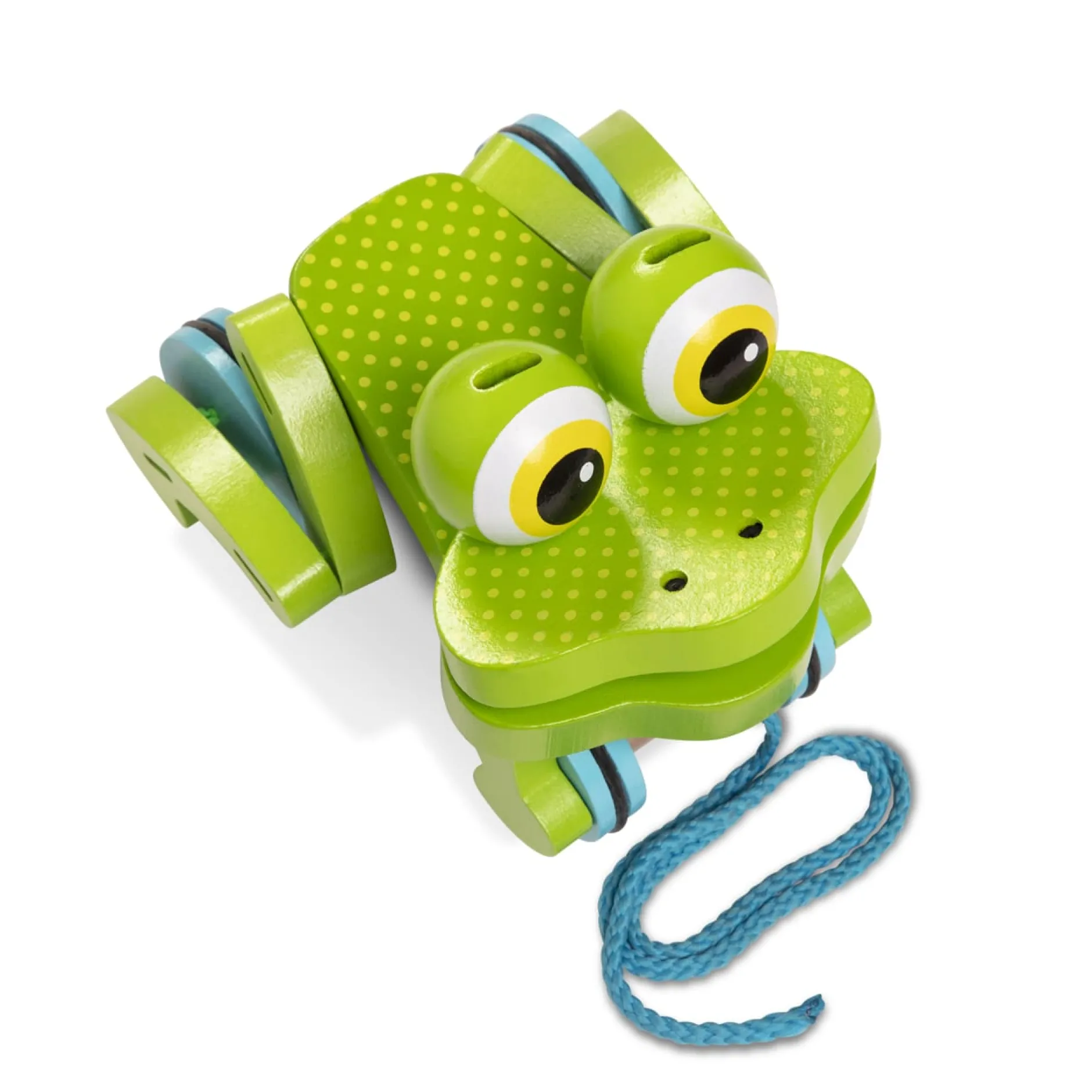 Motor Skills>Melissa & Doug First Play Frolicking Frog Wooden Pull Toy