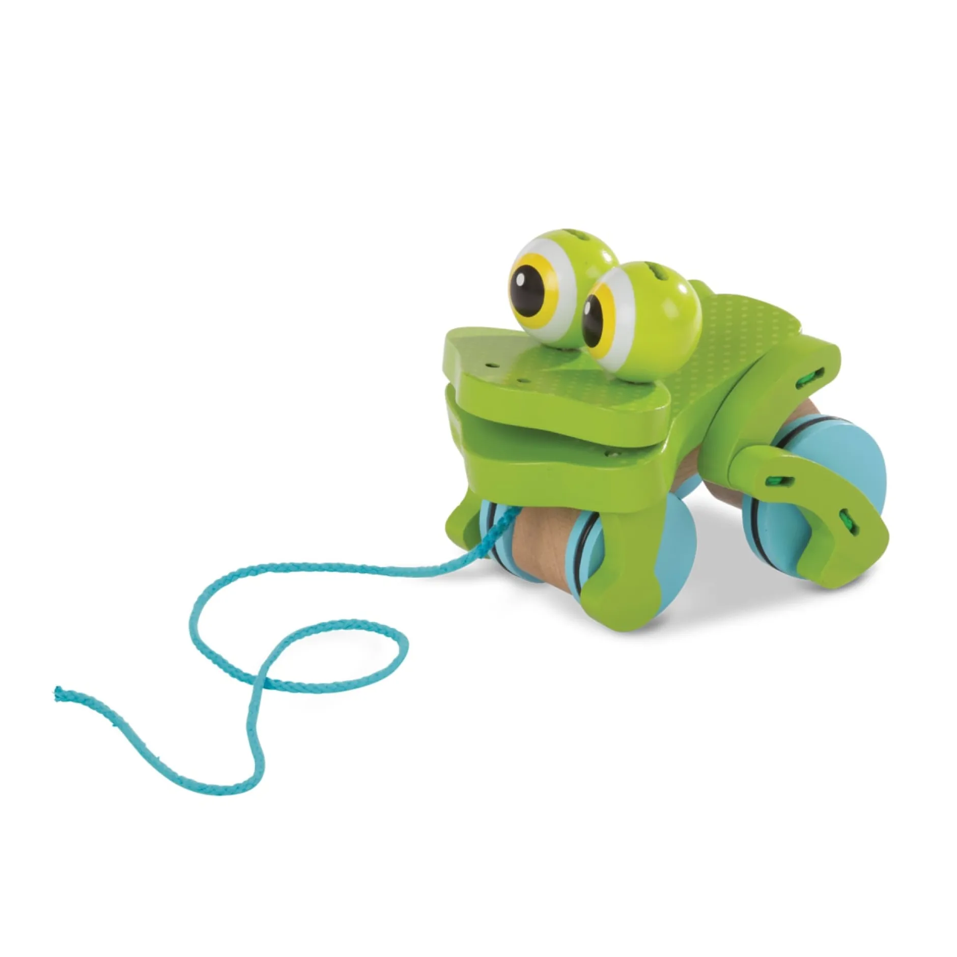 Motor Skills>Melissa & Doug First Play Frolicking Frog Wooden Pull Toy