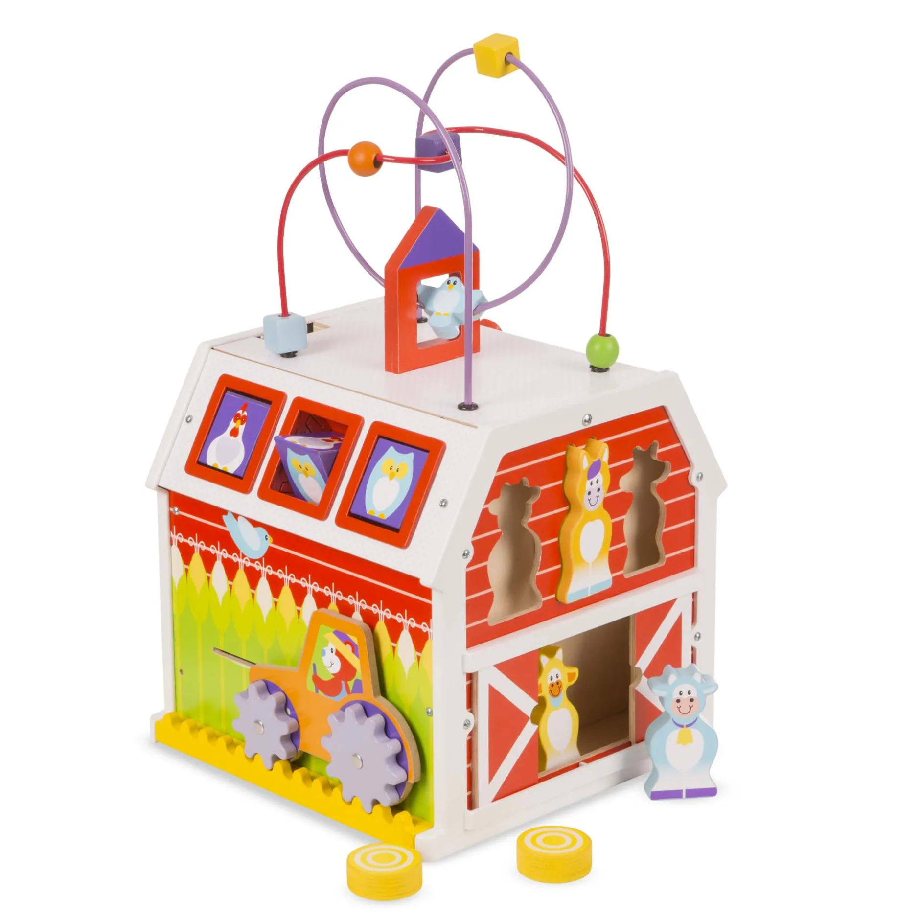Motor Skills>Melissa & Doug First Play Slide, Sort & Roll Activity Barn