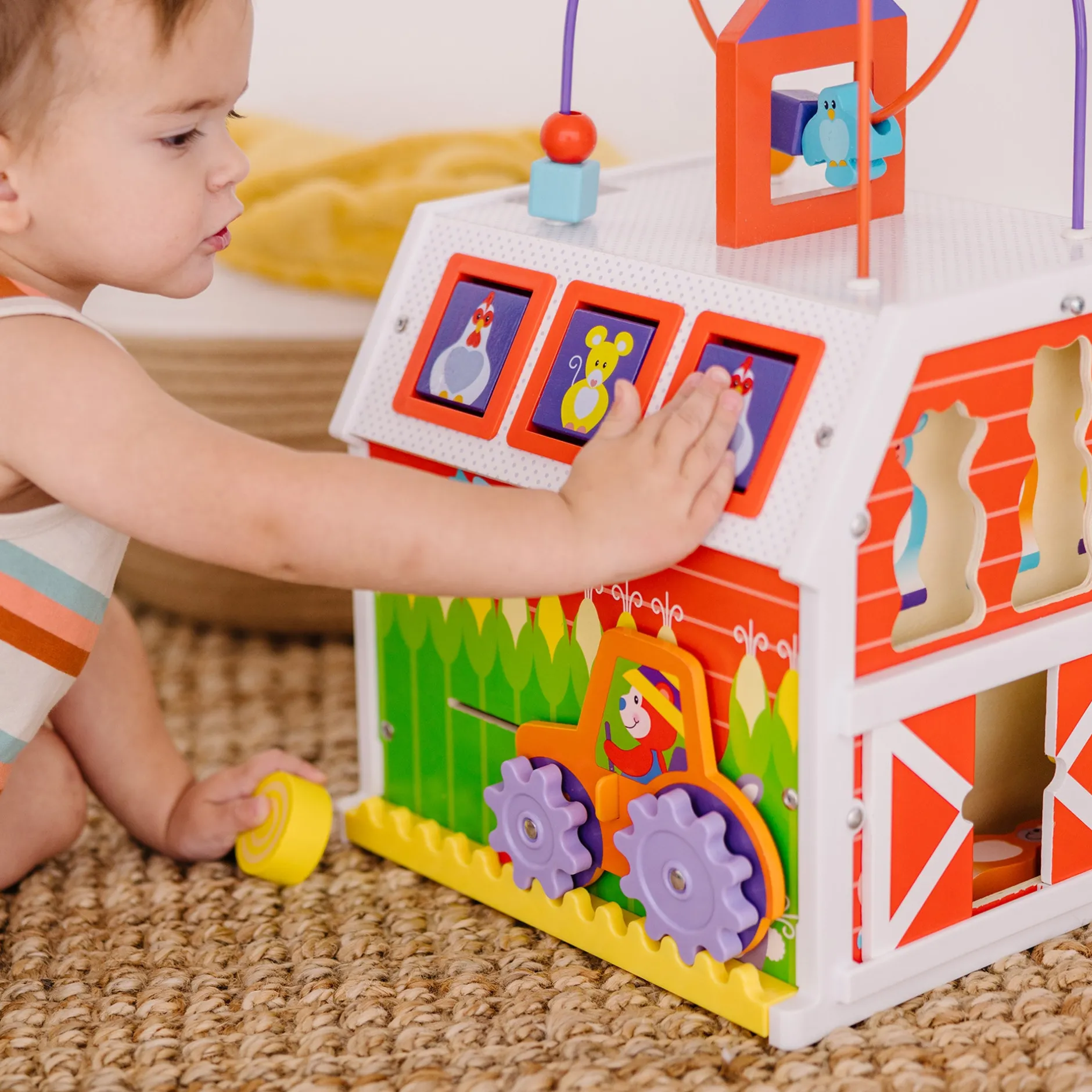 Motor Skills>Melissa & Doug First Play Slide, Sort & Roll Activity Barn