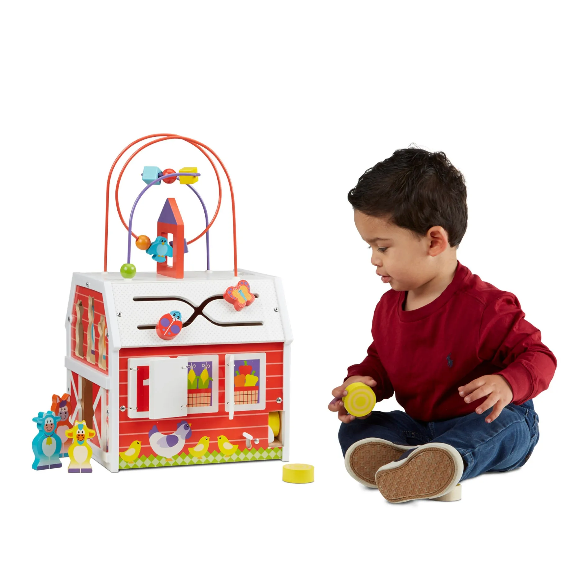 Motor Skills>Melissa & Doug First Play Slide, Sort & Roll Activity Barn