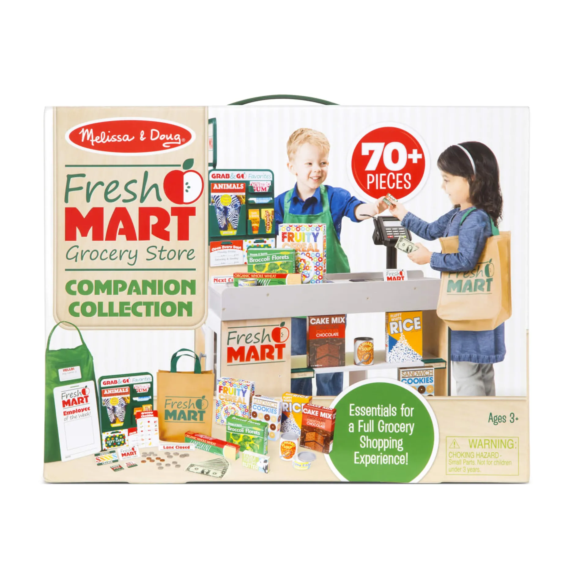 Dress Up|Play Food & Play Sets>Melissa & Doug Fresh Mart Grocery Store Companion Collection