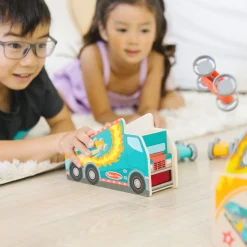 Vehicles & Trains>Melissa & Doug Fun at the Fair! Stunt Cars
