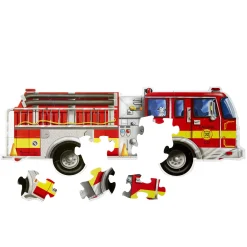 Vehicle & Train Puzzles>Melissa & Doug Giant Fire Truck Floor Puzzle - 24 Pieces