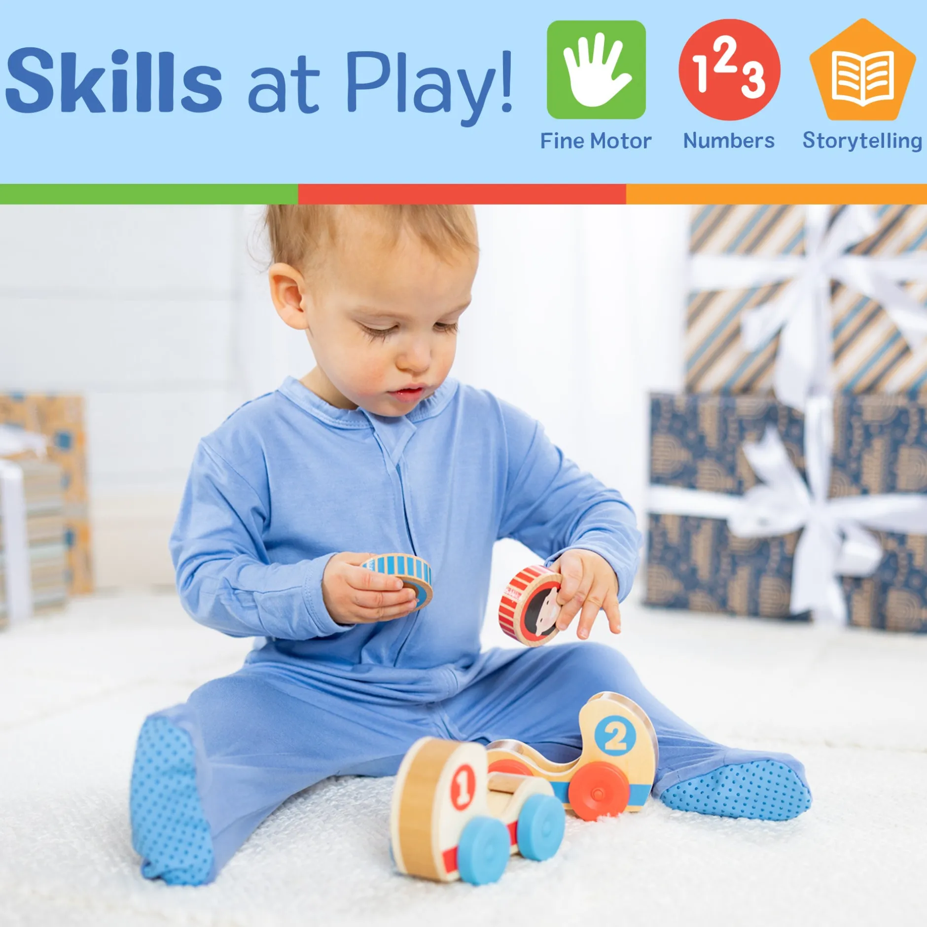 Motor Skills>Melissa & Doug GO Tots Wooden Race Cars