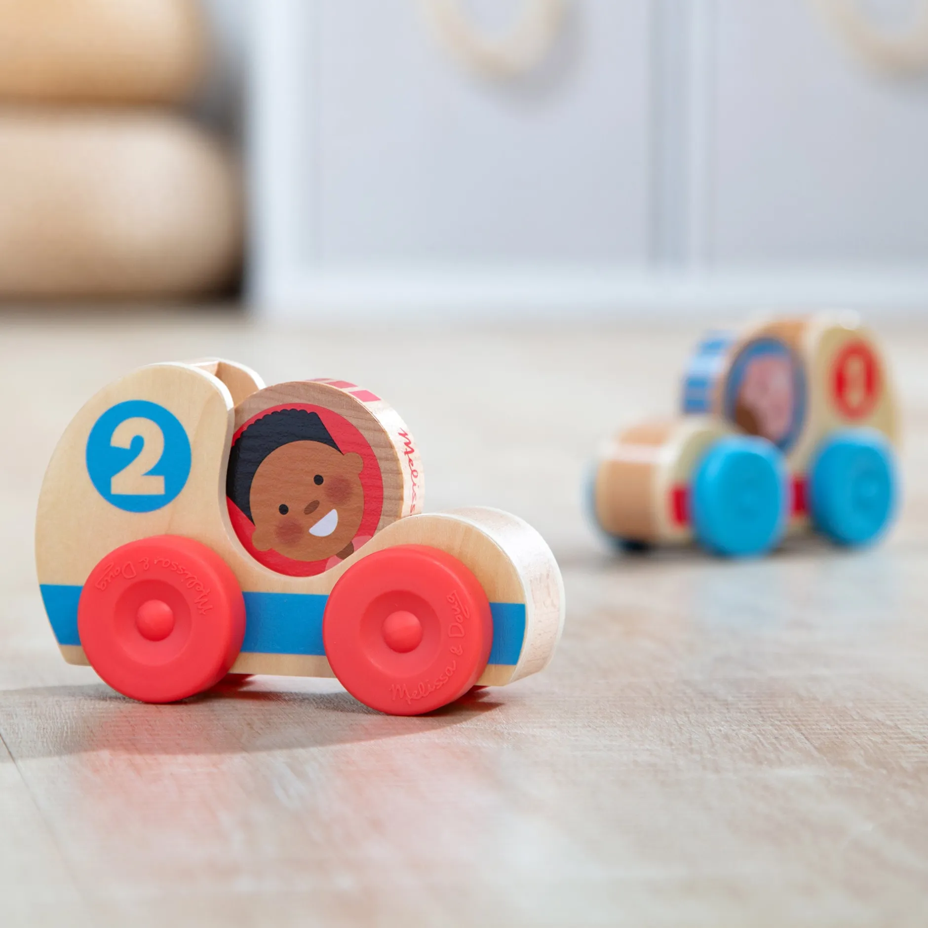 Motor Skills>Melissa & Doug GO Tots Wooden Race Cars