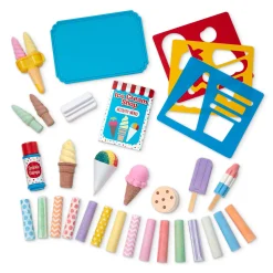 Craft & Stamp Kits>Melissa & Doug Ice Cream Shop Chalk Play Set