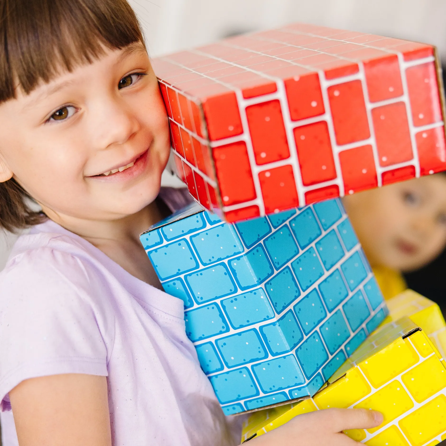 Motor Skills|Blocks & Stacking>Melissa & Doug Jumbo Cardboard Blocks - 24 Pieces