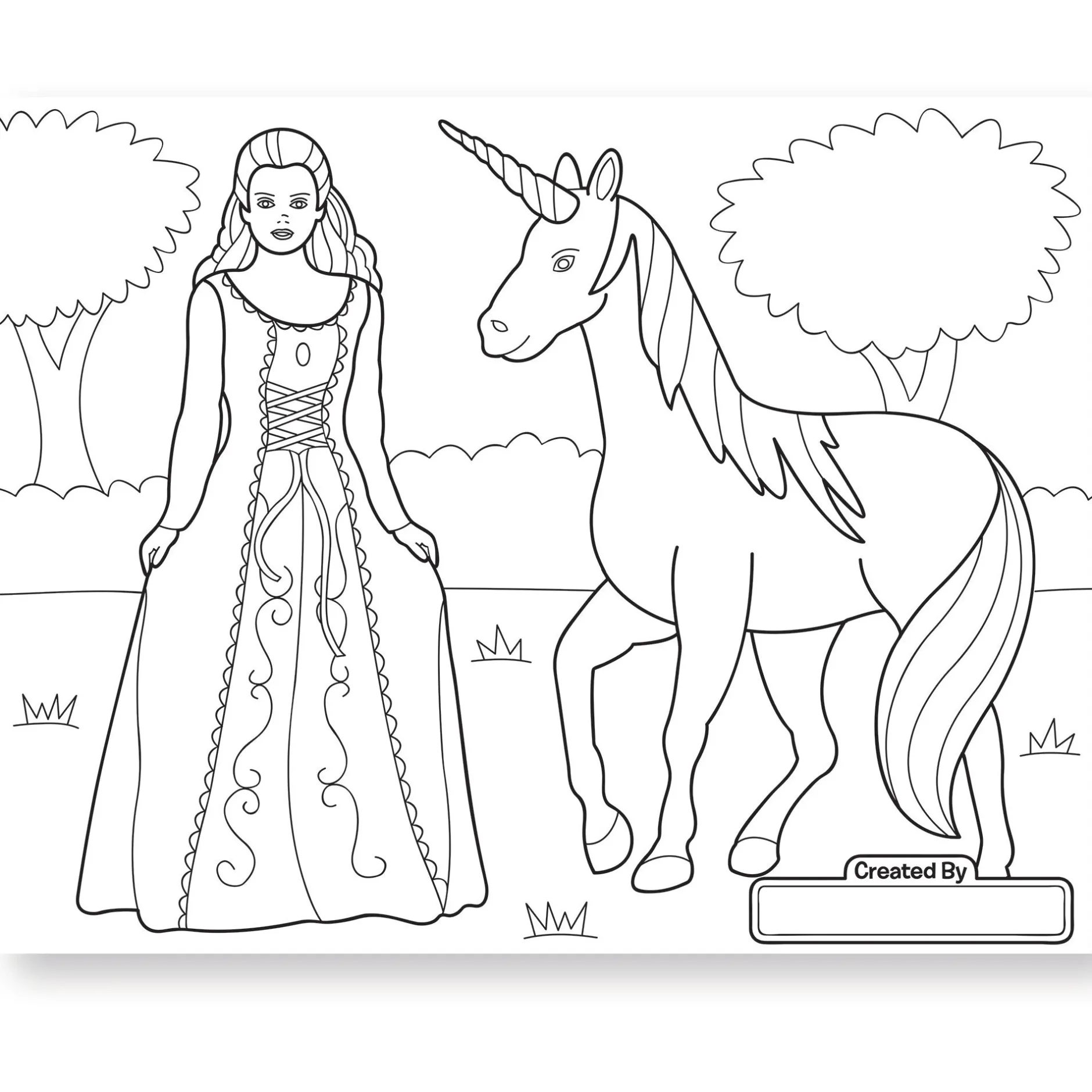 Activity Books>Melissa & Doug Jumbo Coloring Pad - Princess & Fairy