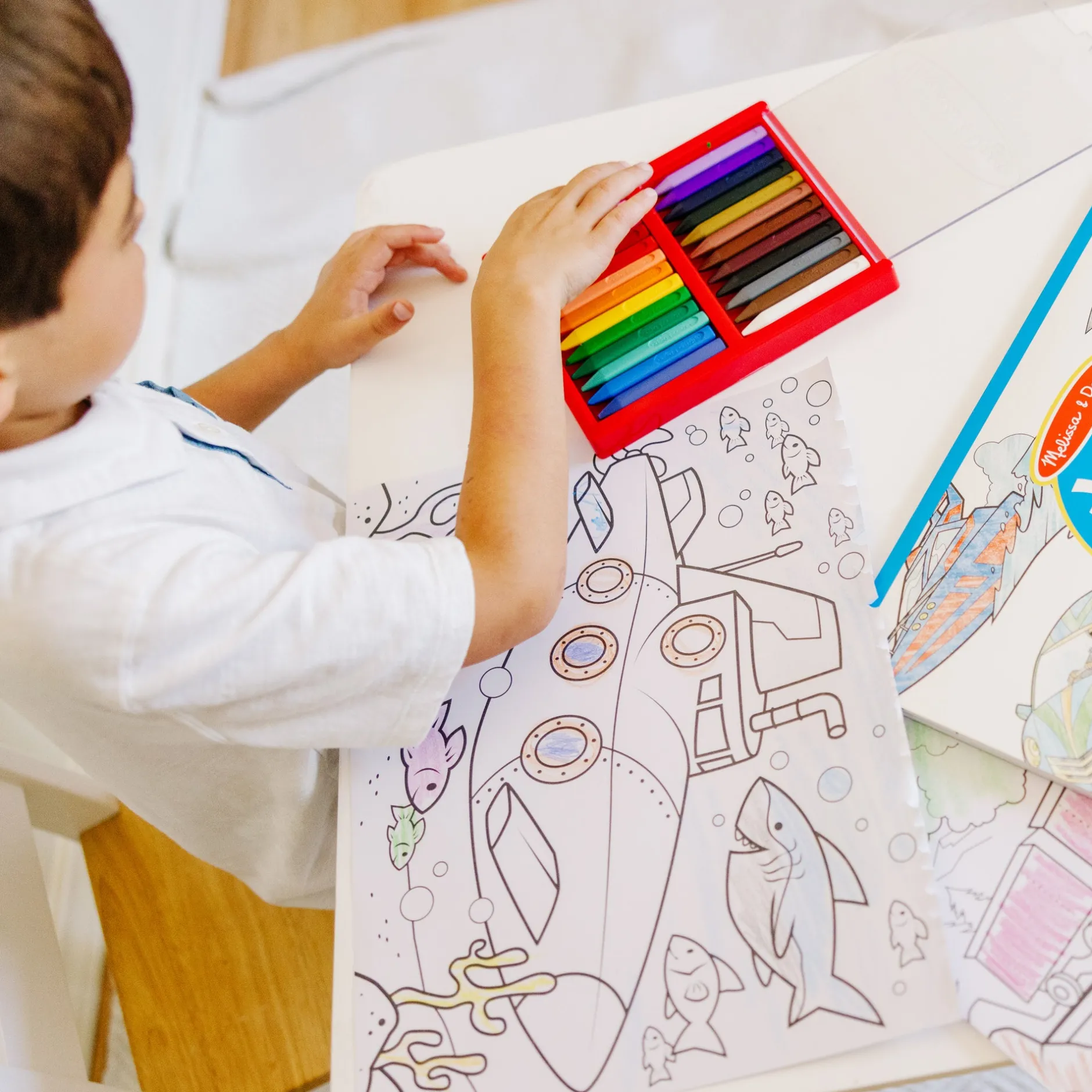 Activity Books>Melissa & Doug Jumbo Coloring Pad - Vehicles