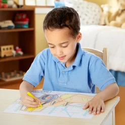Activity Books>Melissa & Doug Jumbo 50-Page Kids' Coloring Pad - Space, Sharks, Sports, and More