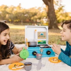 Play Food & Play Sets>Melissa & Doug Let’s Explore Camp Stove Play Set