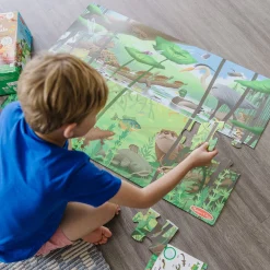 Animals & Nature Puzzles>Melissa & Doug Let's Explore Double-Sided Seek & Find Puzzle