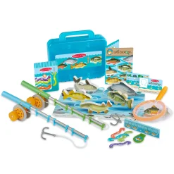 Play Food & Play Sets>Melissa & Doug Let’s Explore Fishing Play Set