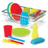 Play Food & Play Sets>Melissa & Doug Let's Play House! Wash & Dry Dish Set