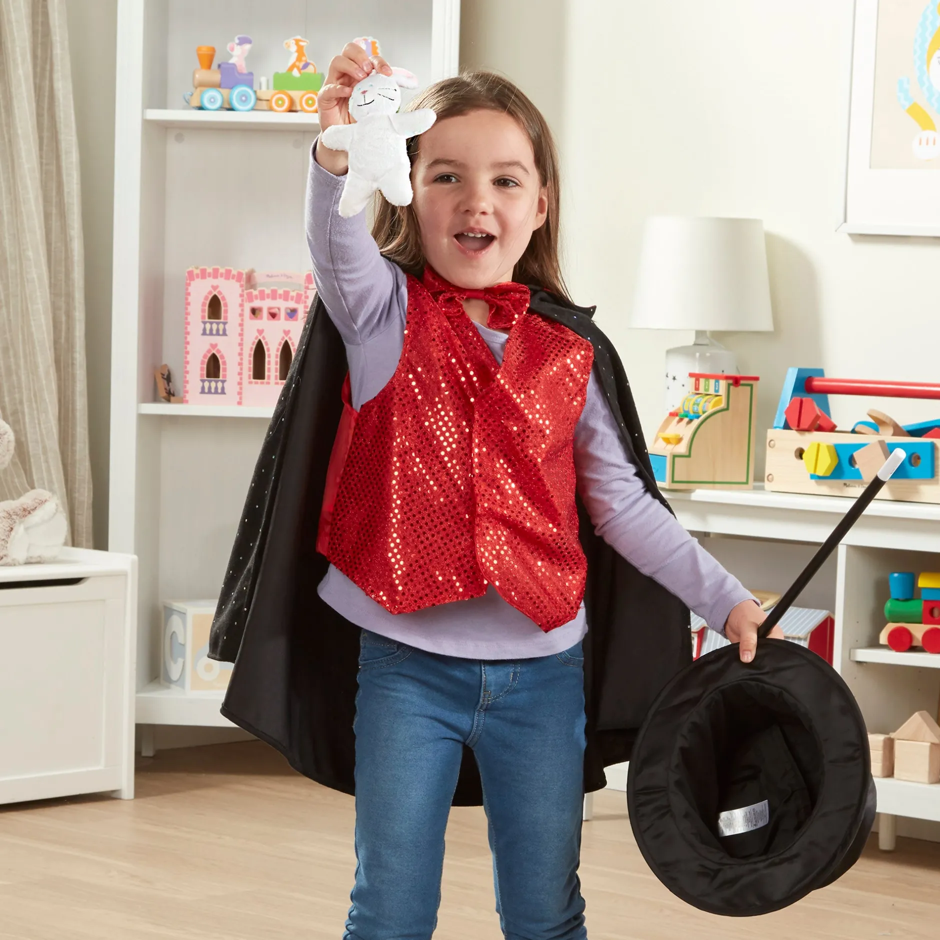 Dress Up>Melissa & Doug Magician Costume Role Play Set