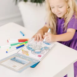 Activity Books>Melissa & Doug Magic-Pattern – Adventure Coloring Pad - On the Go Travel Activity