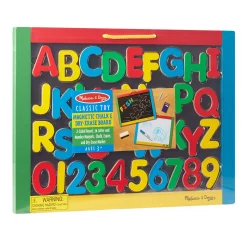 Alphabet & Counting>Melissa & Doug Magnetic Chalkboard & Dry-Erase Board (Uppercase)