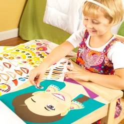 Stickers & Sticker Books>Melissa & Doug Make-a-Face Sticker Pad - Fashion Faces