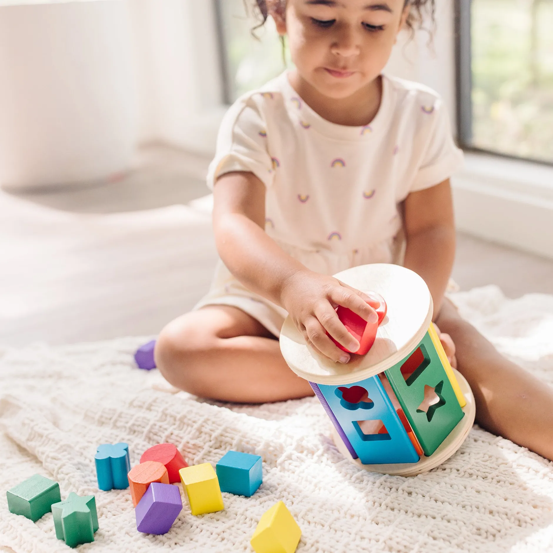 Colors & Shapes>Melissa & Doug Match and Roll Shape Sorter