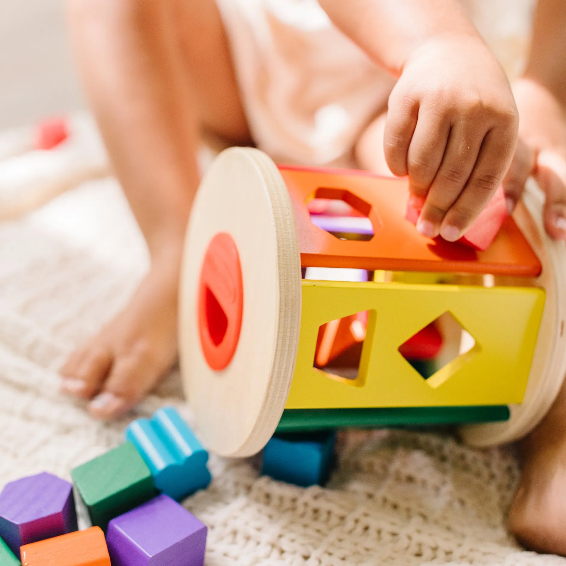 Colors & Shapes>Melissa & Doug Match and Roll Shape Sorter