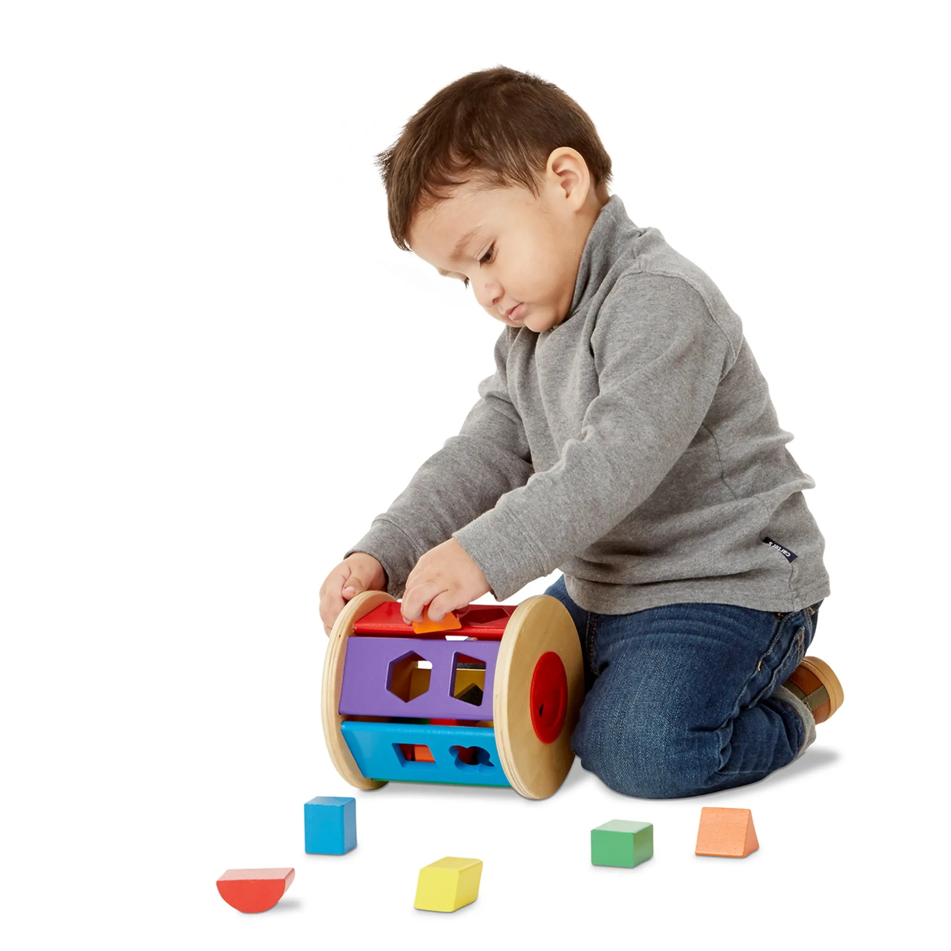 Colors & Shapes>Melissa & Doug Match and Roll Shape Sorter