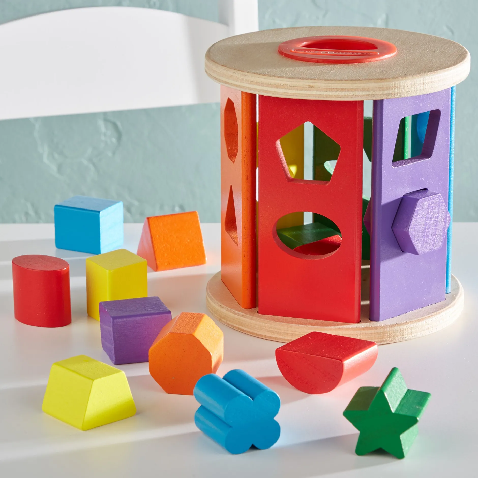Colors & Shapes>Melissa & Doug Match and Roll Shape Sorter