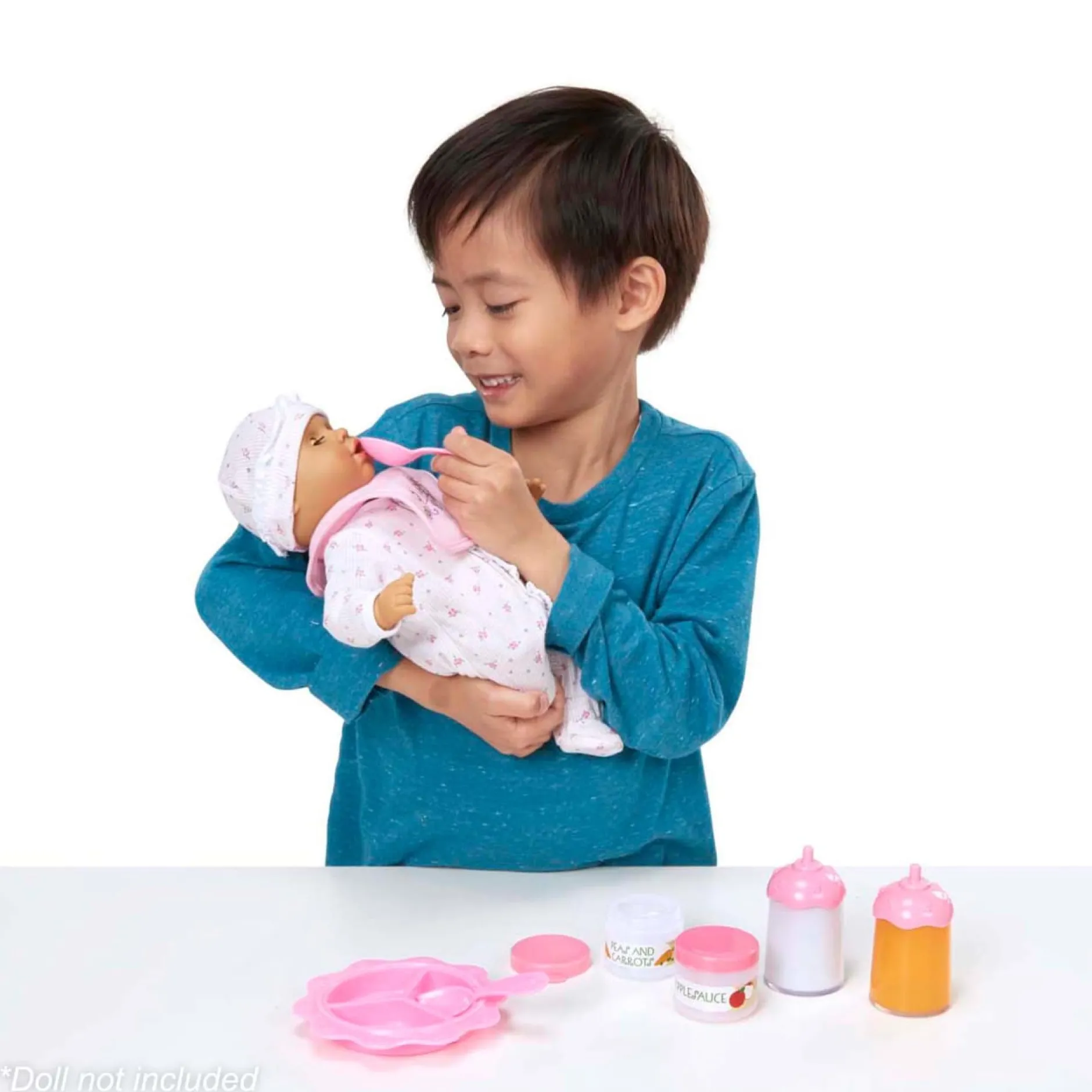 Dolls & Dollhouses>Melissa & Doug Mine to Love - Baby Food & Bottle Set