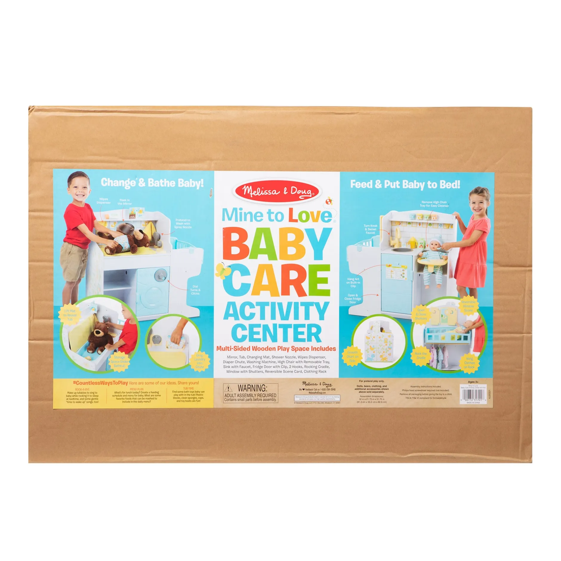 Dolls & Dollhouses>Melissa & Doug Mine to Love Baby Care Activity Center