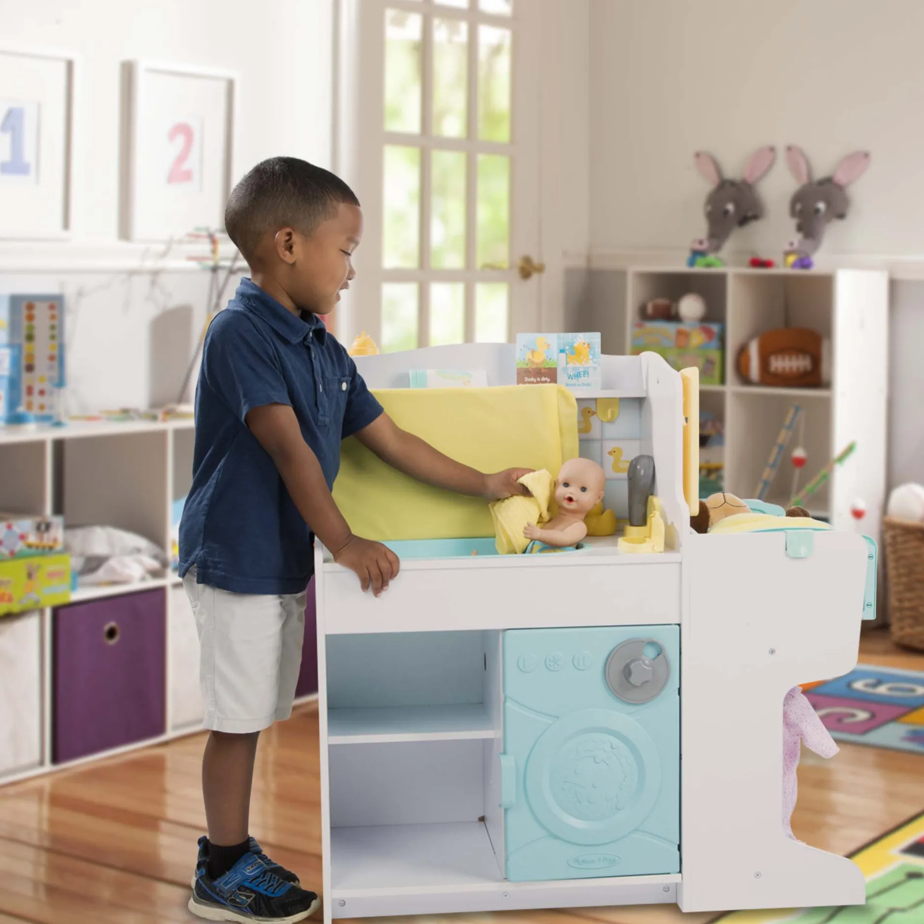 Dolls & Dollhouses>Melissa & Doug Mine to Love Baby Care Activity Center