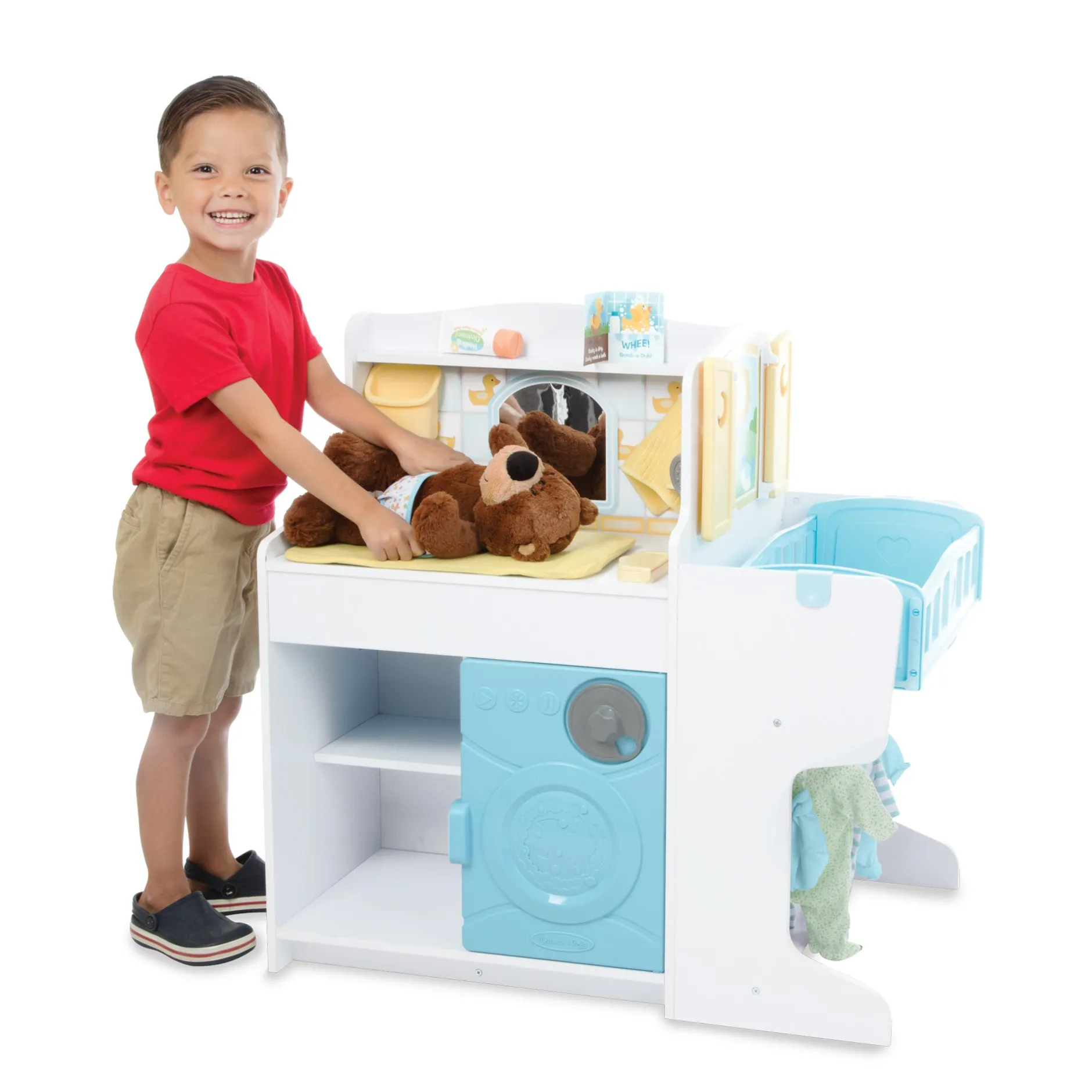 Dolls & Dollhouses>Melissa & Doug Mine to Love Baby Care Activity Center