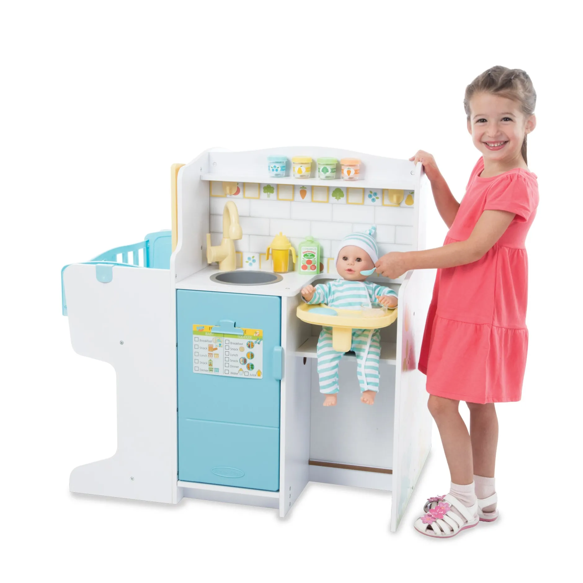Dolls & Dollhouses>Melissa & Doug Mine to Love Baby Care Activity Center