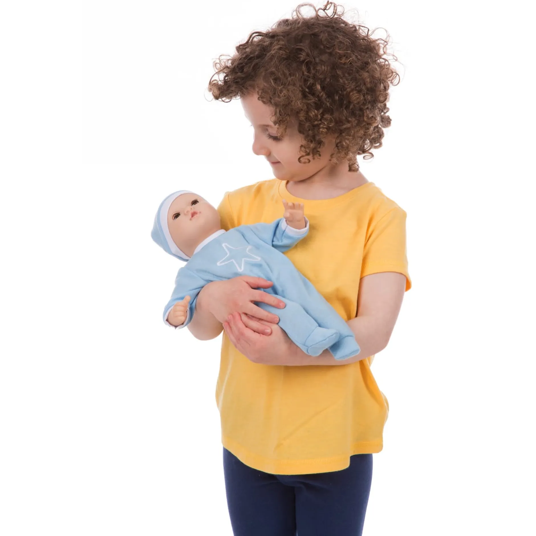 Dolls & Dollhouses>Melissa & Doug Mine to Love Jordan 12-Inch Baby Doll