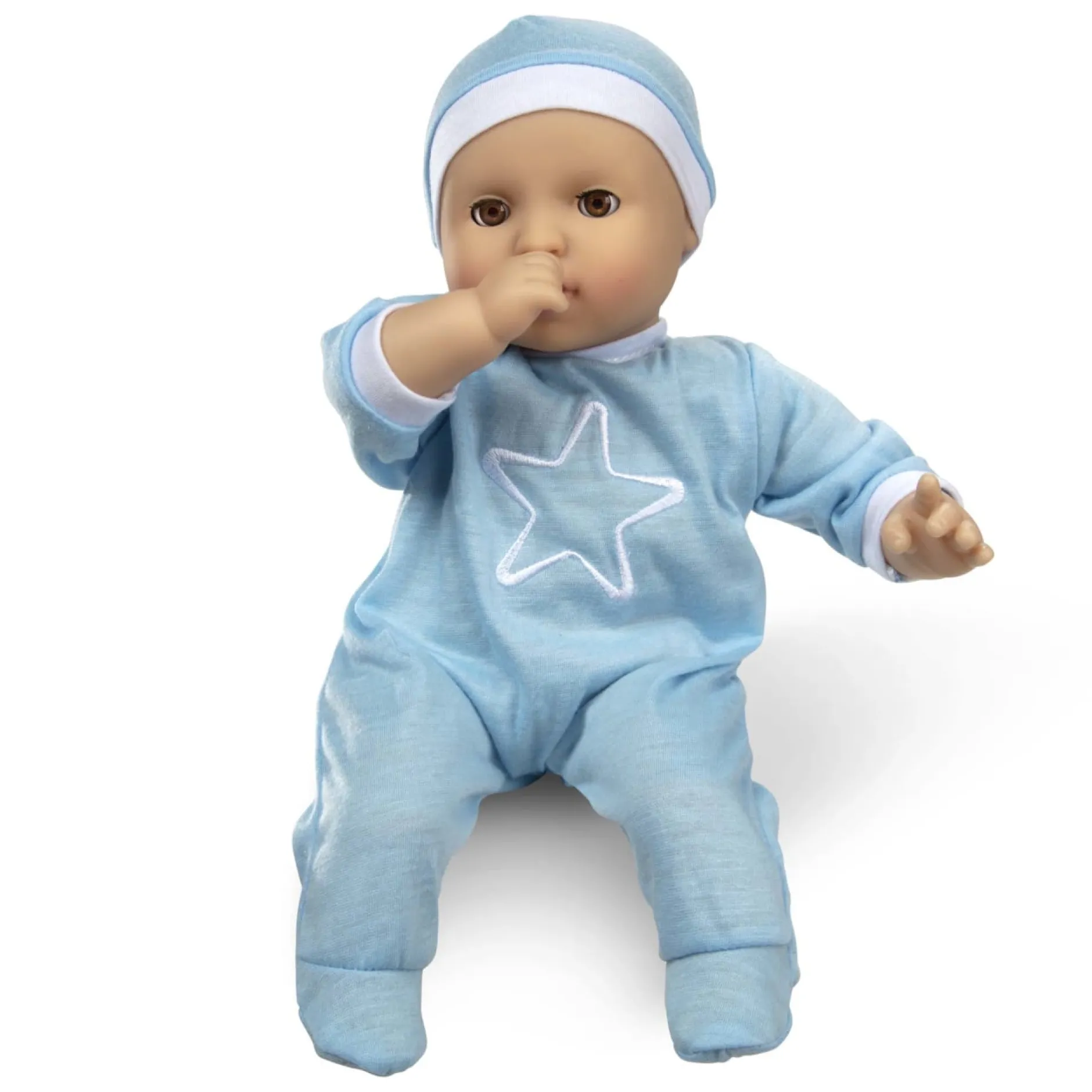 Dolls & Dollhouses>Melissa & Doug Mine to Love Jordan 12-Inch Baby Doll
