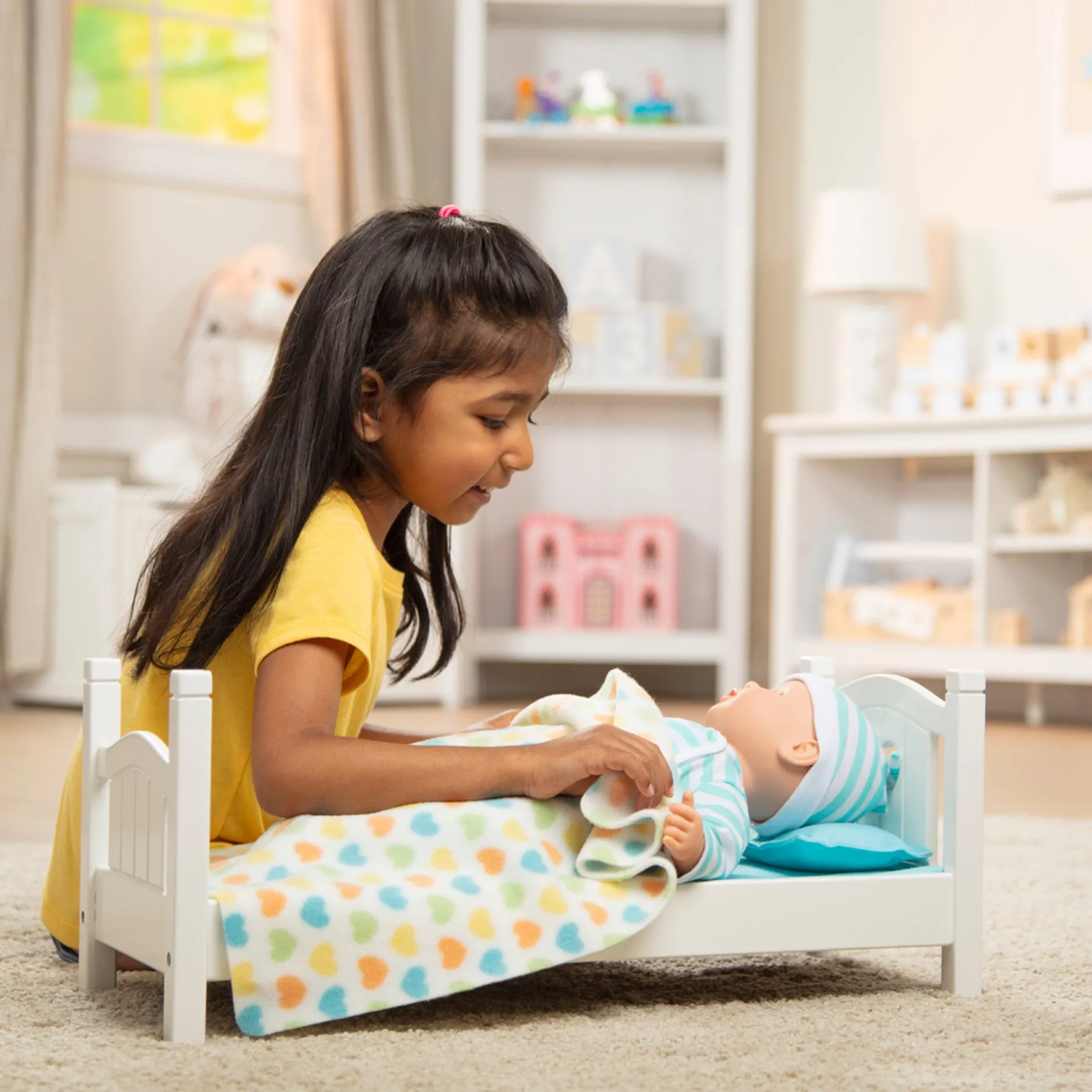 Dolls & Dollhouses>Melissa & Doug Mine to Love Play Bed