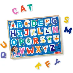 Colors & Shapes>Melissa & Doug Ms. Rachel™ Wooden Phonics Alphabet Sound Puzzle - 24 Pieces