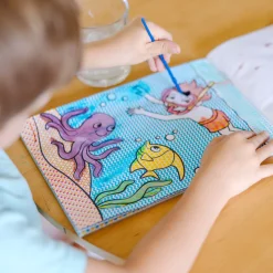 Activity Books>Melissa & Doug My First Paint With Water Kids' Art Pad With Paintbrush - Pirates, Space, Construction, and More