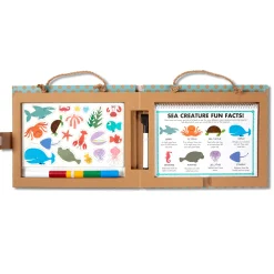 Books>Melissa & Doug Natural Play: Play, Draw, Create Reusable Drawing & Magnet Kit – Ocean
