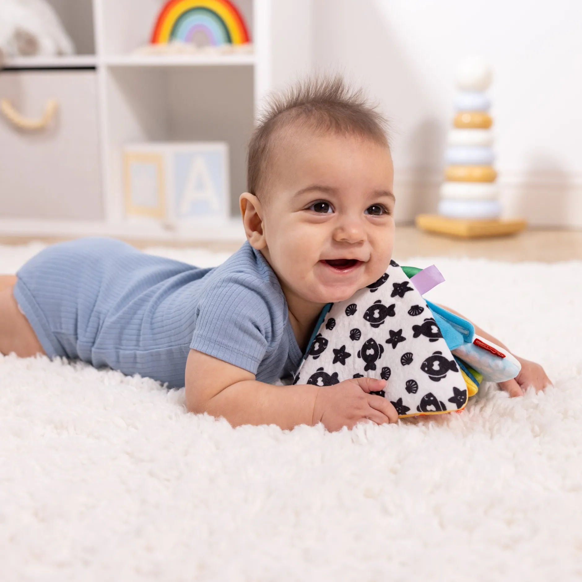Motor Skills>Melissa & Doug Ocean Tummy Time Triangle Baby Toy