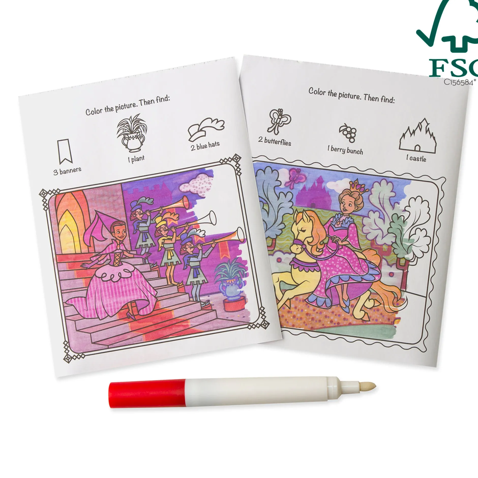 Activity Books>Melissa & Doug On the Go™ ColorBlast Color Reveal Pad – Princess