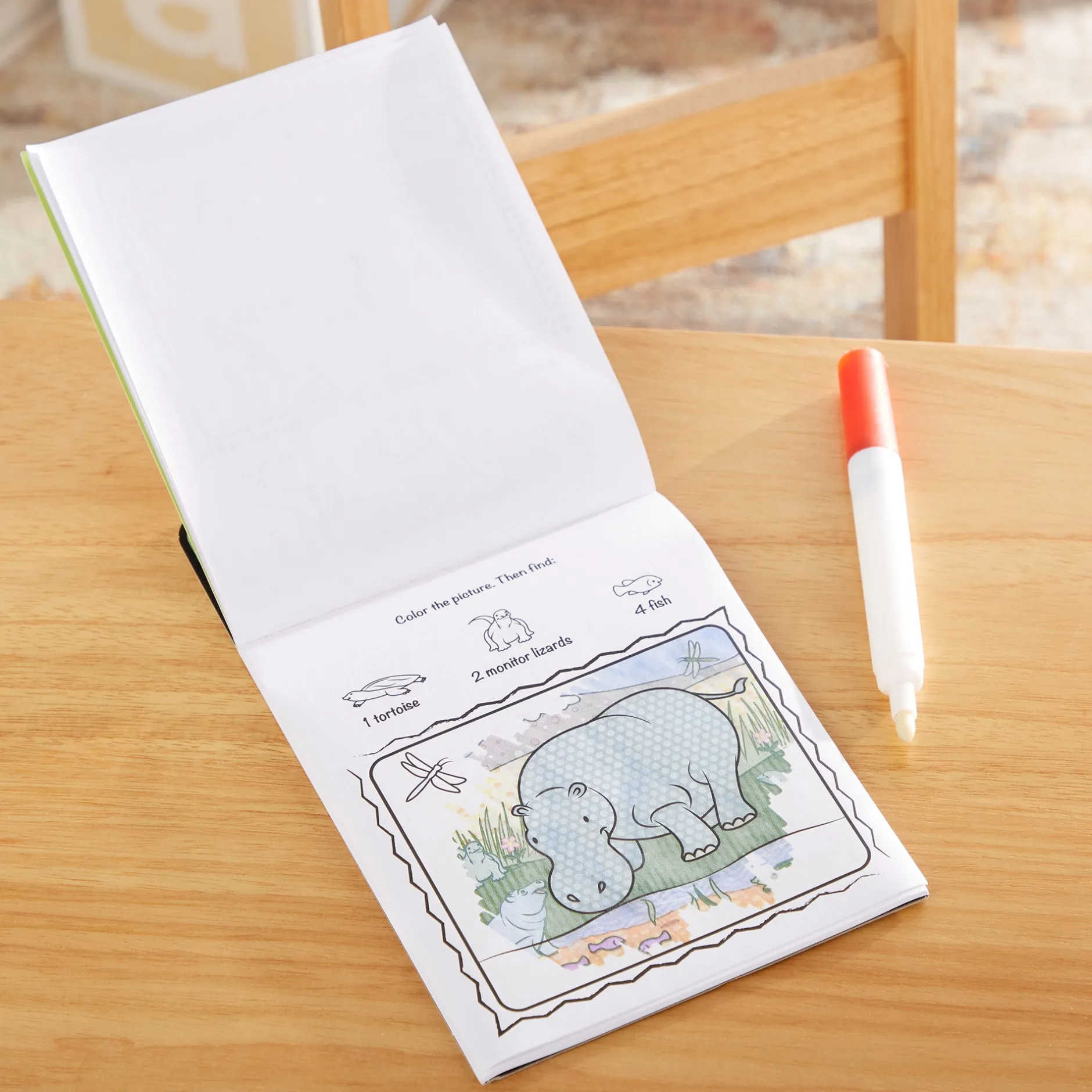 Activity Books>Melissa & Doug On the Go ColorBlast No Mess Coloring Pad - Safari
