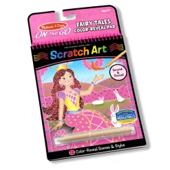 Activity Books>Melissa & Doug On the Go Scratch Art Color Reveal Pad - Fairy Tales