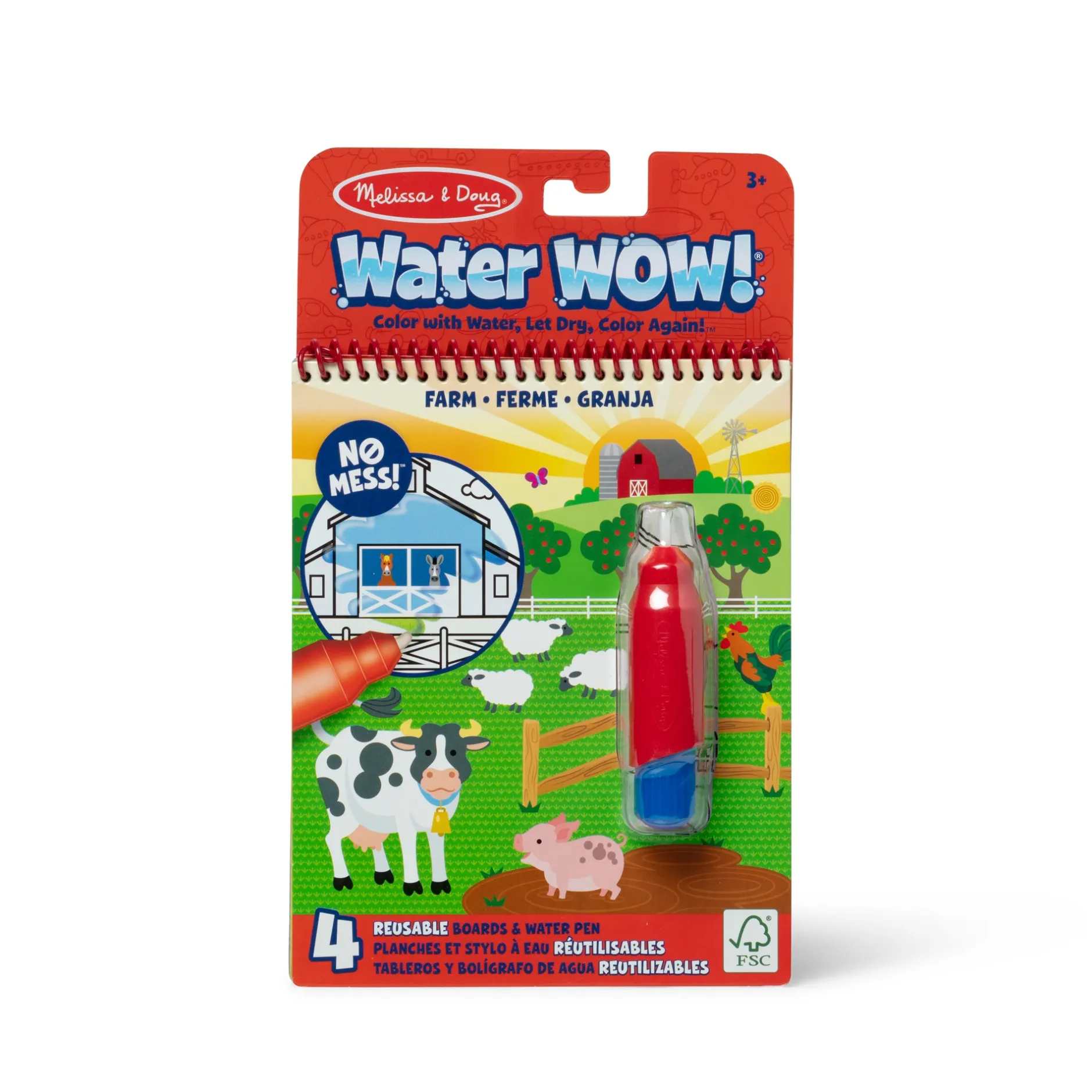 Activity Books>Melissa & Doug On the Go Water WOW! Color Reveal Pad - Farm
