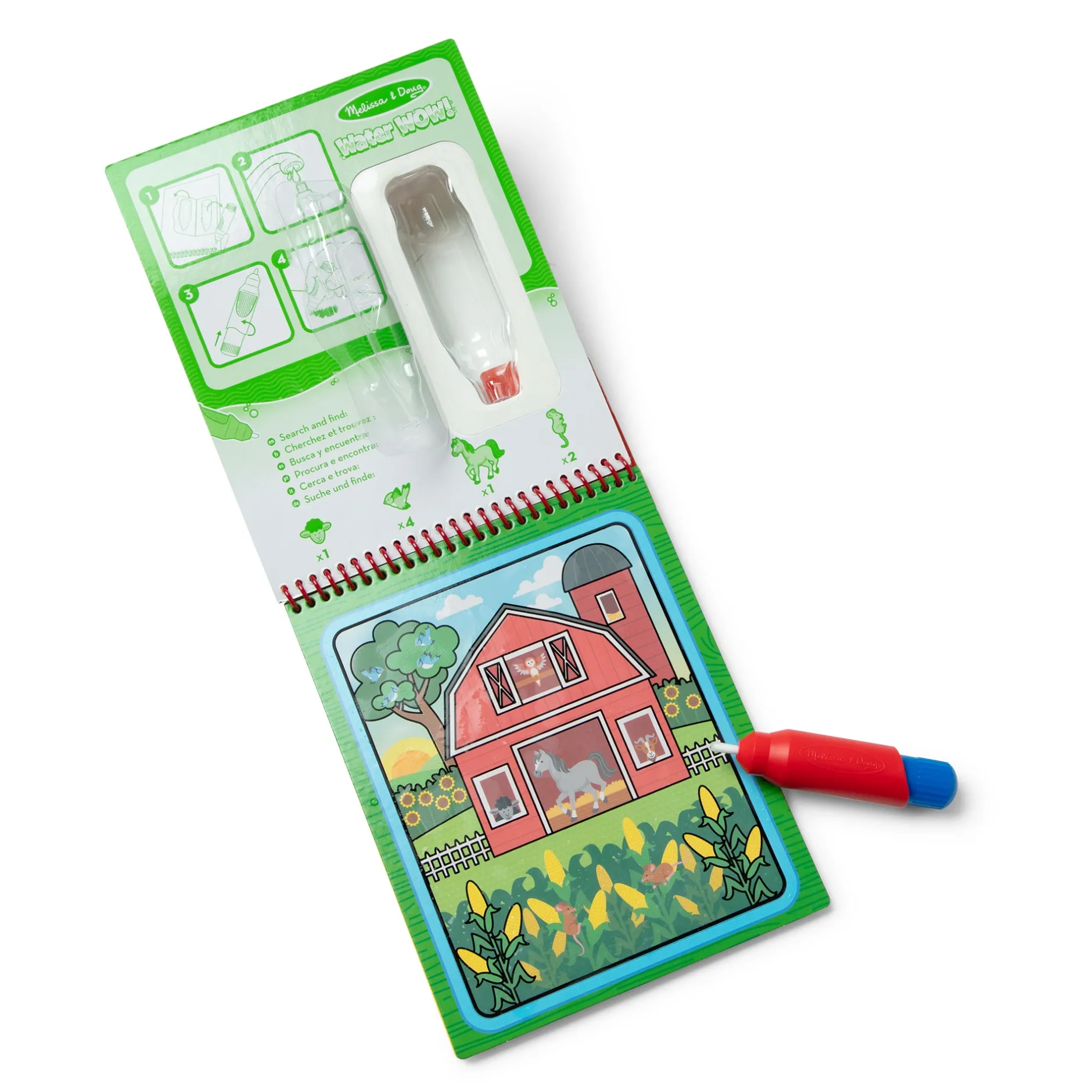 Activity Books>Melissa & Doug On the Go Water WOW! Color Reveal Pad - Farm