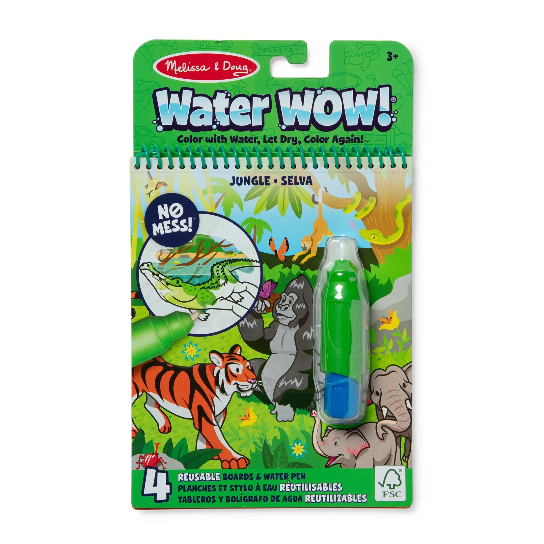 Activity Books>Melissa & Doug On the Go Water Wow! Water-Reveal Pad – Jungle