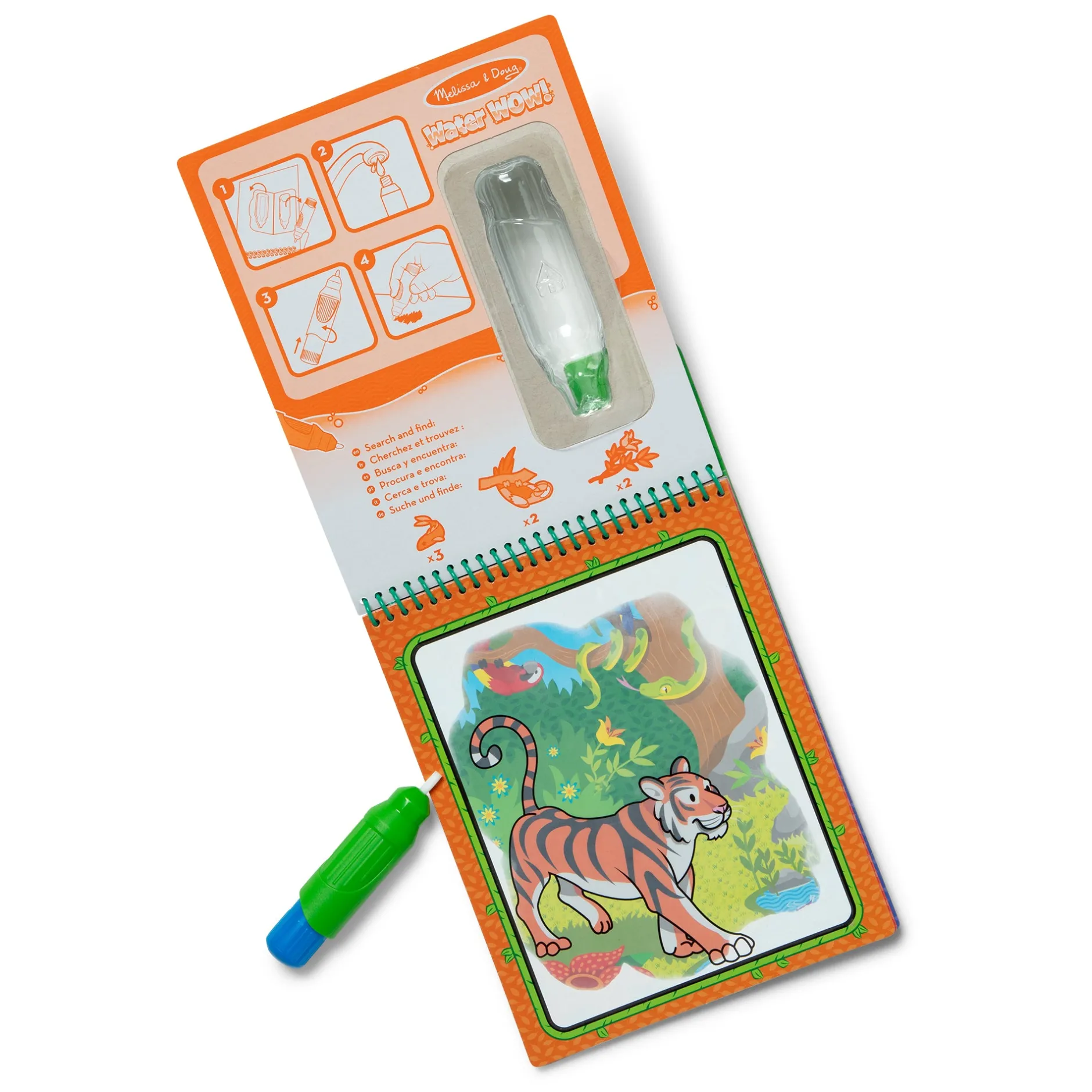 Activity Books>Melissa & Doug On the Go Water Wow! Water-Reveal Pad – Jungle