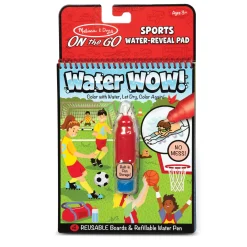 Activity Books>Melissa & Doug On the Go Water WOW!® Water-Reveal Activity Pad – Sports