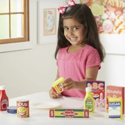 Play Food & Play Sets>Melissa & Doug Pantry Food Set - Wooden Play Food