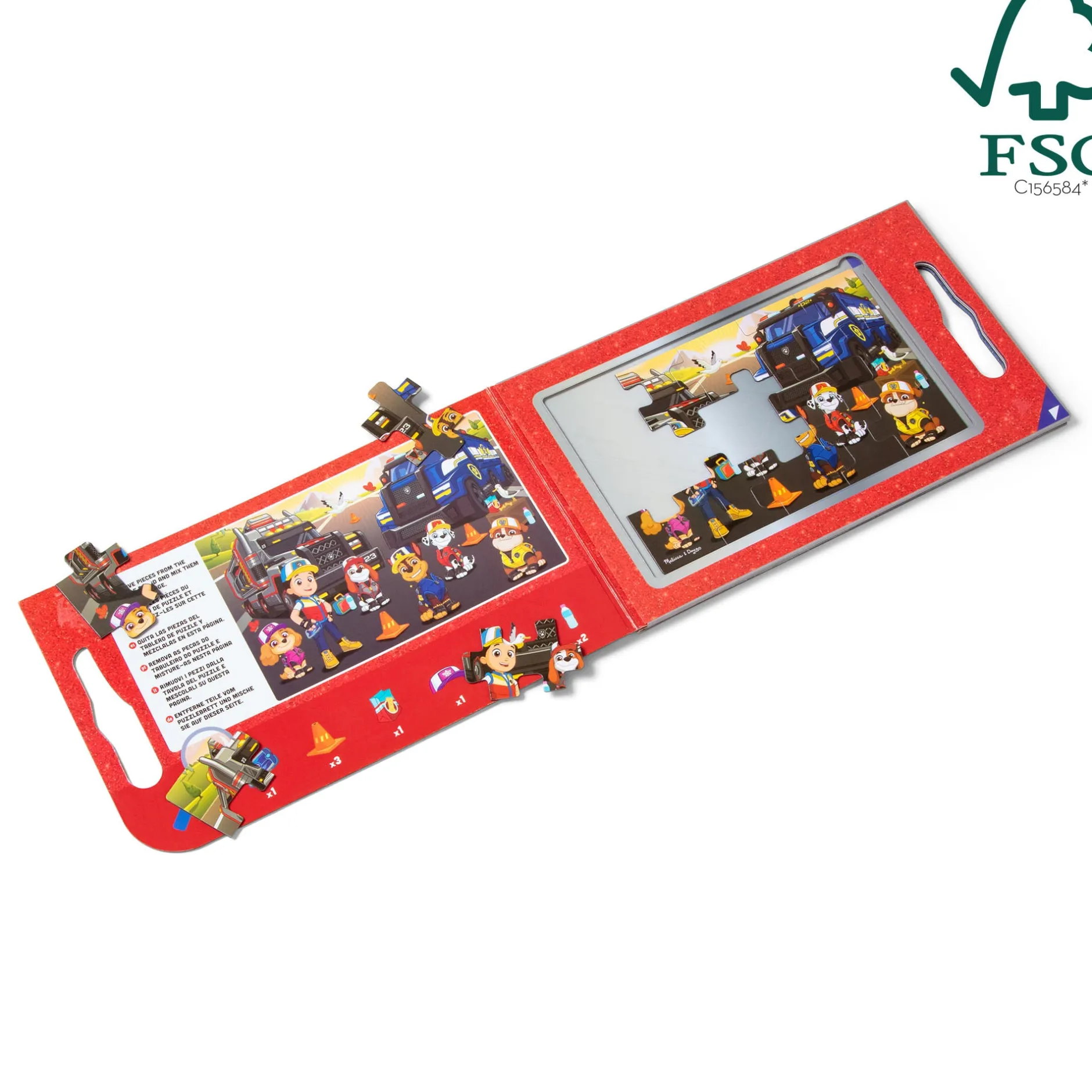 Vehicle & Train Puzzles>Melissa & Doug PAW Patrol Magnetic Jigsaw Puzzles - Big Trucks